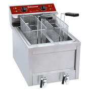 Friteuse électrique 2 x 8 lires - top - Diamond