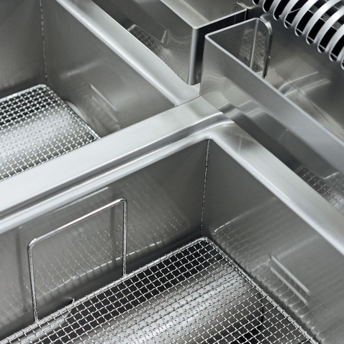 Friteuse gaz, 2 cuves 8 litres - Diamond