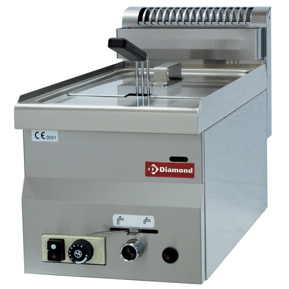 Friteuse gaz,1 cuve 8 litres - Diamond