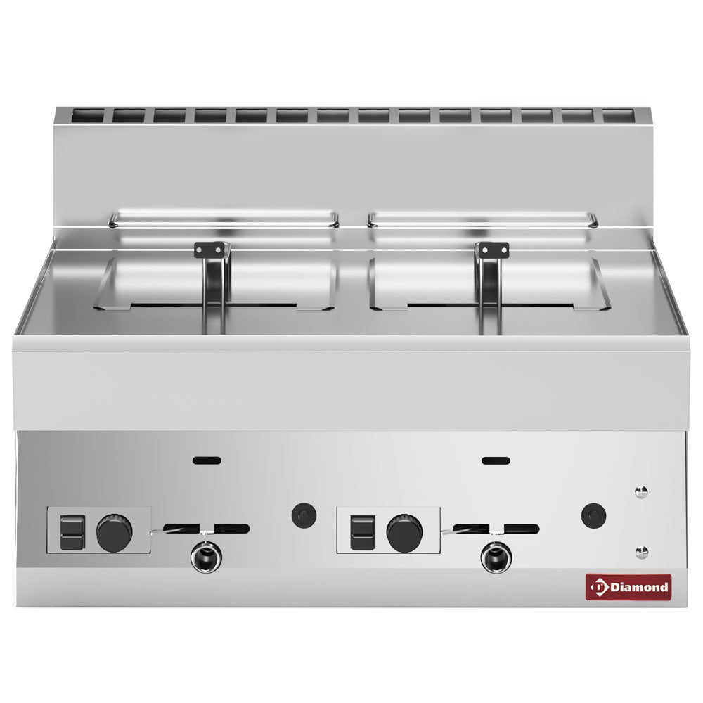 Friteuse gaz 2 x 8 litres - Diamond