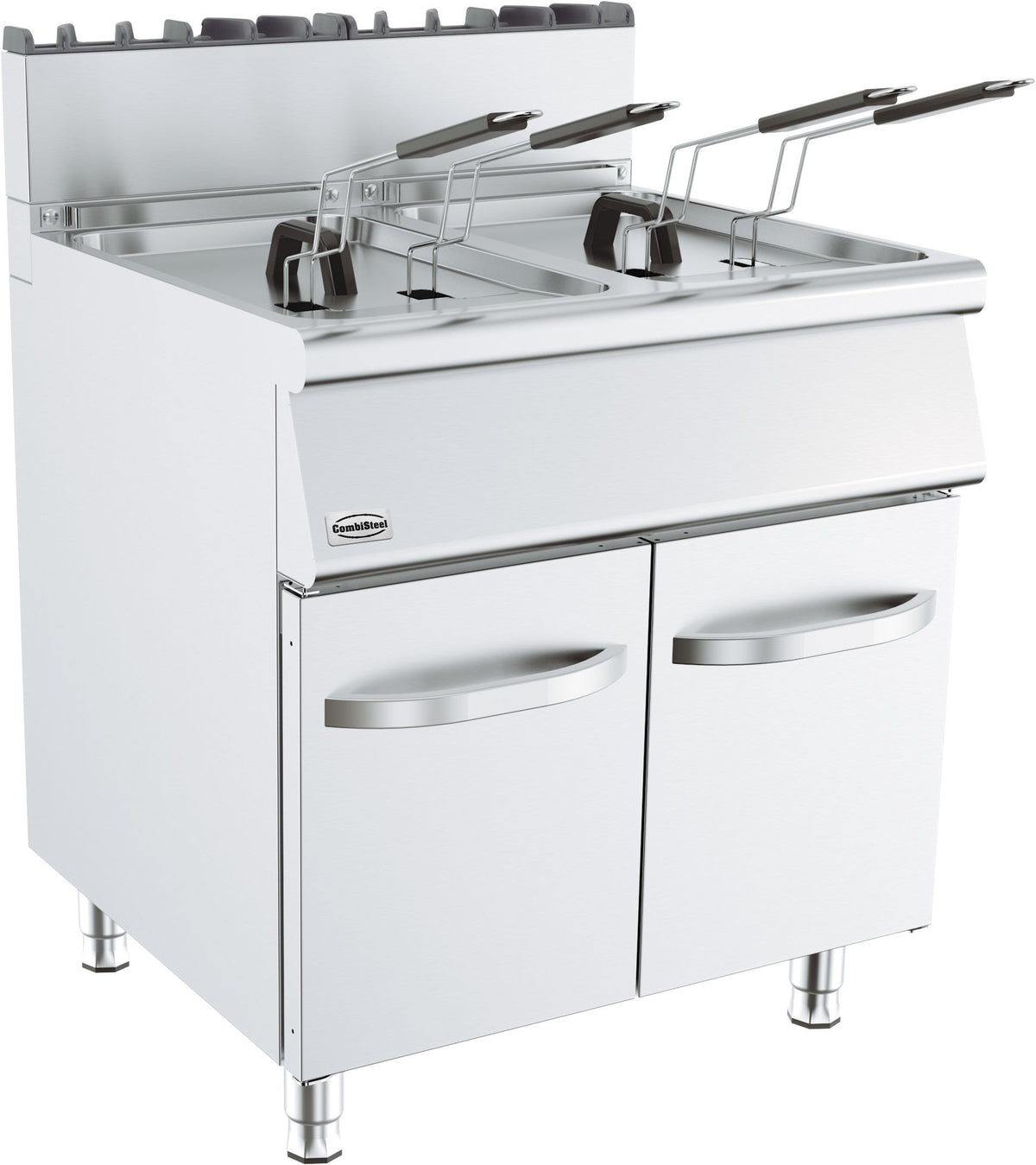 Friteuse a gaz 2x15l 2 kW Combisteel - Friteuse sur meuble gaz professionnel CHR - matériel cuisine pro - Cuistéo