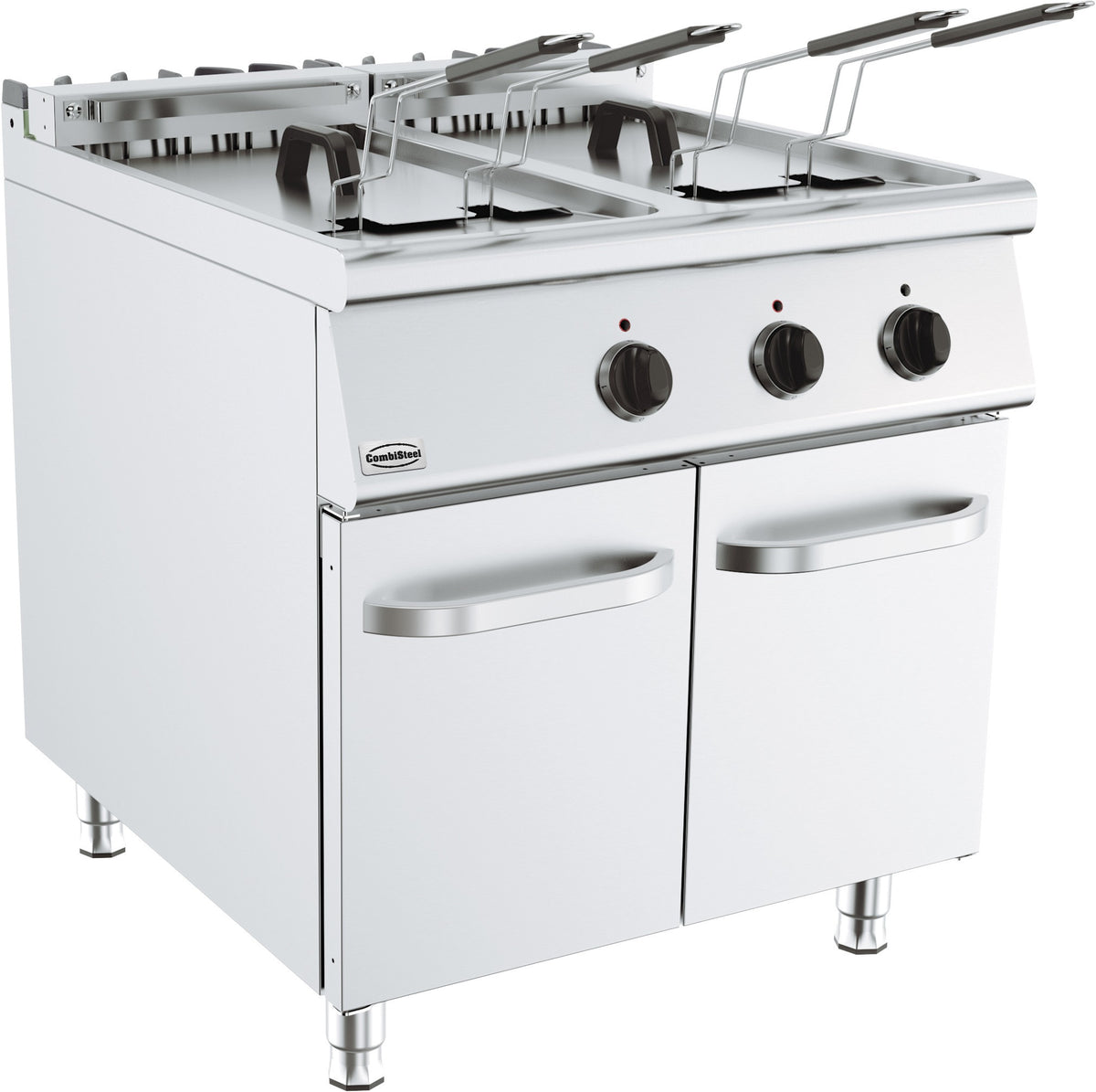 Friteuse électrique 2x22l 36 kW Combisteel - Friteuse sur meuble électrique professionnel CHR - matériel cuisine pro - Cuistéo