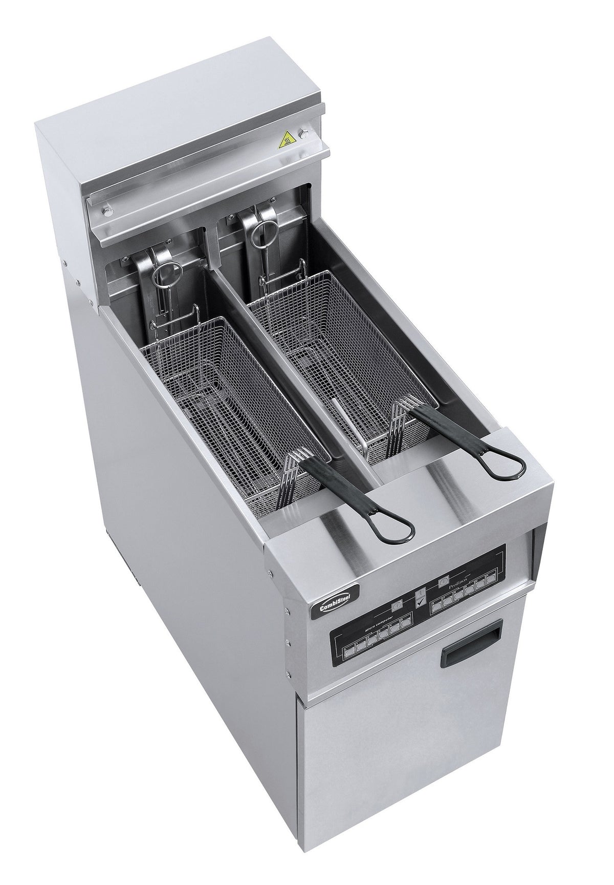 Friteuse électriques 2x 12,5l 18 kW Combisteel - vue 3 - Friteuse sur meuble électrique pro CHR - Cuistéo