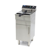 Friteuse professionnelle - Électrique - 16 litres - Robinet de vidange - Sur support 5000 W Maxima - Friteuse sur meuble électrique professionnel CHR - matériel cuisine pro - Cuistéo