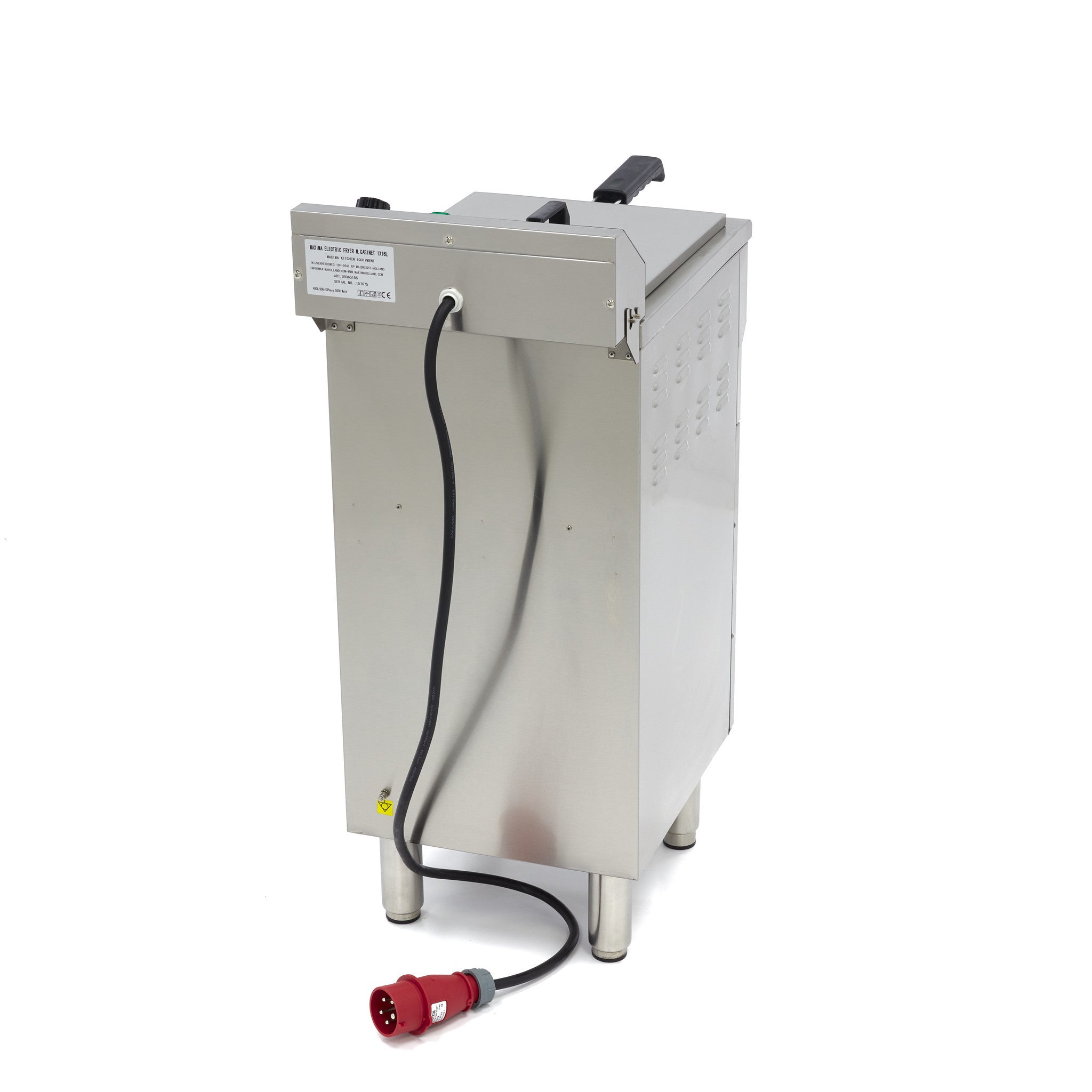 Friteuse professionnelle - Électrique - 16 litres - Robinet de vidange - Sur support 5000 W Maxima - vue 4 - Friteuse sur meuble électrique pro CHR - Cuistéo