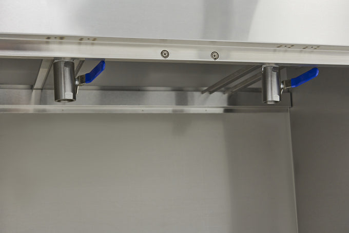 Friteuse double - Électrique - 2x16 litres - Robinet de vidange - Sur support 5000 W Maxima - vue 7 - Friteuse sur meuble électrique pro CHR - Cuistéo