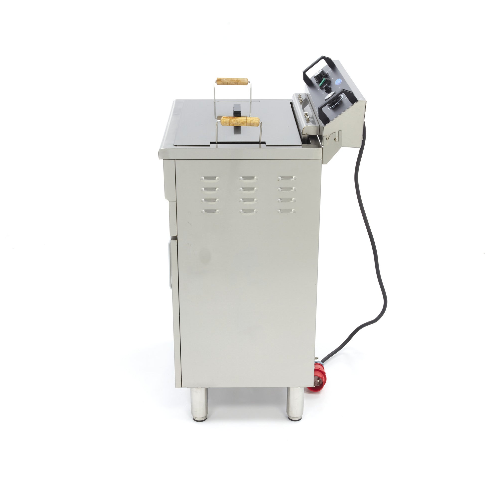Friteuse - 30L - 1 panier - avec robinet de vidange et support 4800 W Maxima - vue 2 - Friteuse sur meuble électrique pro CHR - Cuistéo