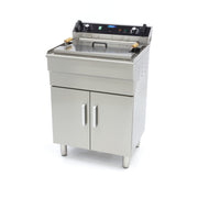 Friteuse à beignets sur meuble - Électrique - 35 litres - Robinet de vidange - 400V inox 6000 W Maxima - Friteuse sur meuble électrique professionnel CHR - matériel cuisine pro - Cuistéo