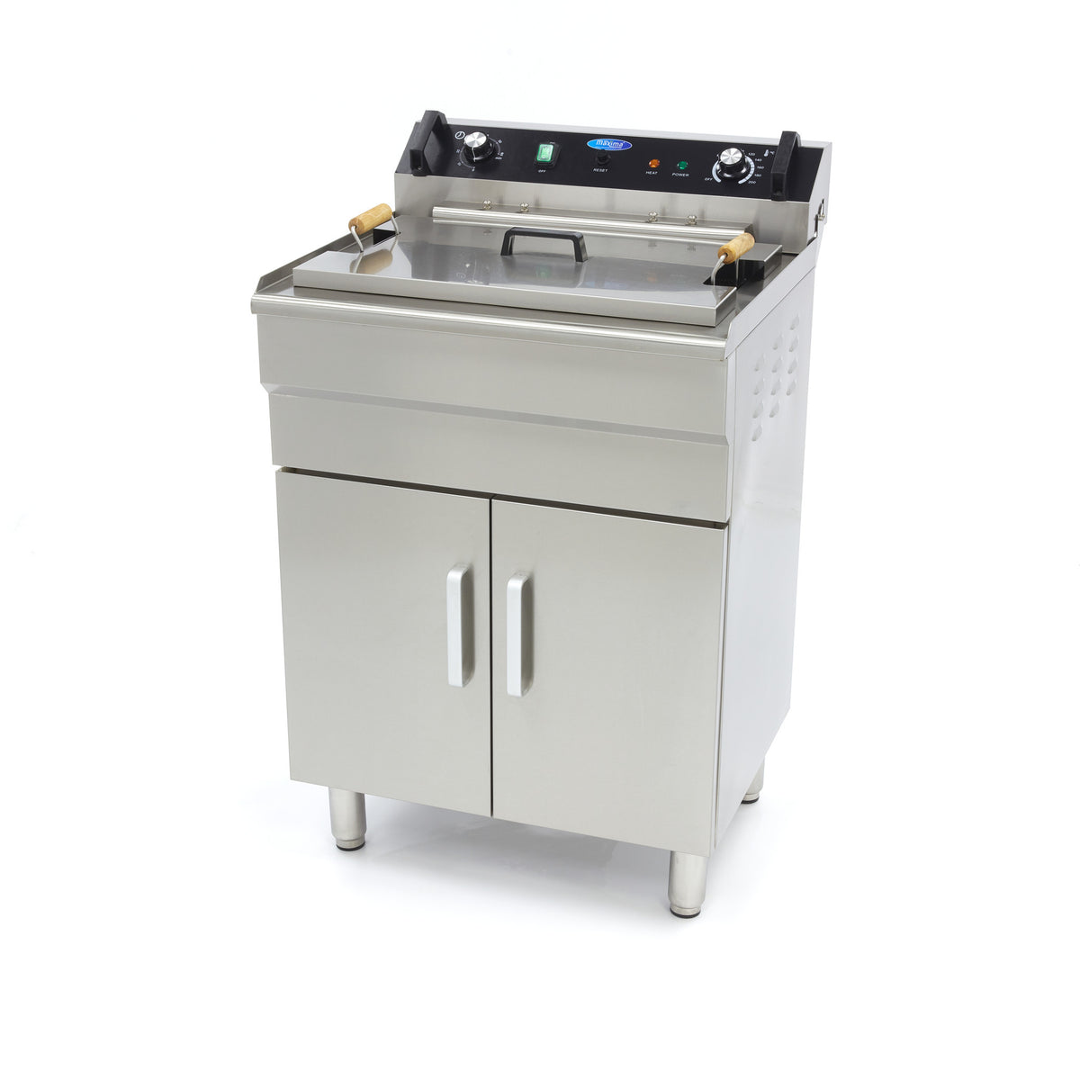 Friteuse à beignets sur meuble - Électrique - 35 litres - Robinet de vidange - 400V inox 6000 W Maxima - Friteuse sur meuble électrique professionnel CHR - matériel cuisine pro - Cuistéo