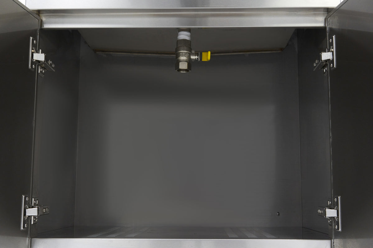 Friteuse à beignets sur meuble - Électrique - 35 litres - Robinet de vidange - 400V inox 6000 W Maxima - vue 5 - Friteuse sur meuble électrique pro CHR - Cuistéo