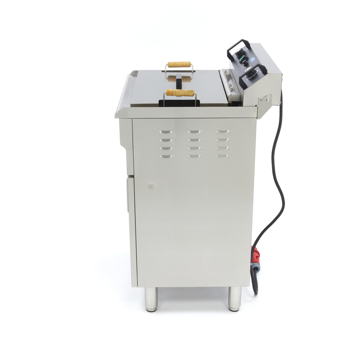 Friteuse à beignets sur meuble - Électrique - 35 litres - Robinet de vidange - 400V inox 6000 W Maxima - vue 9 - Friteuse sur meuble électrique pro CHR - Cuistéo