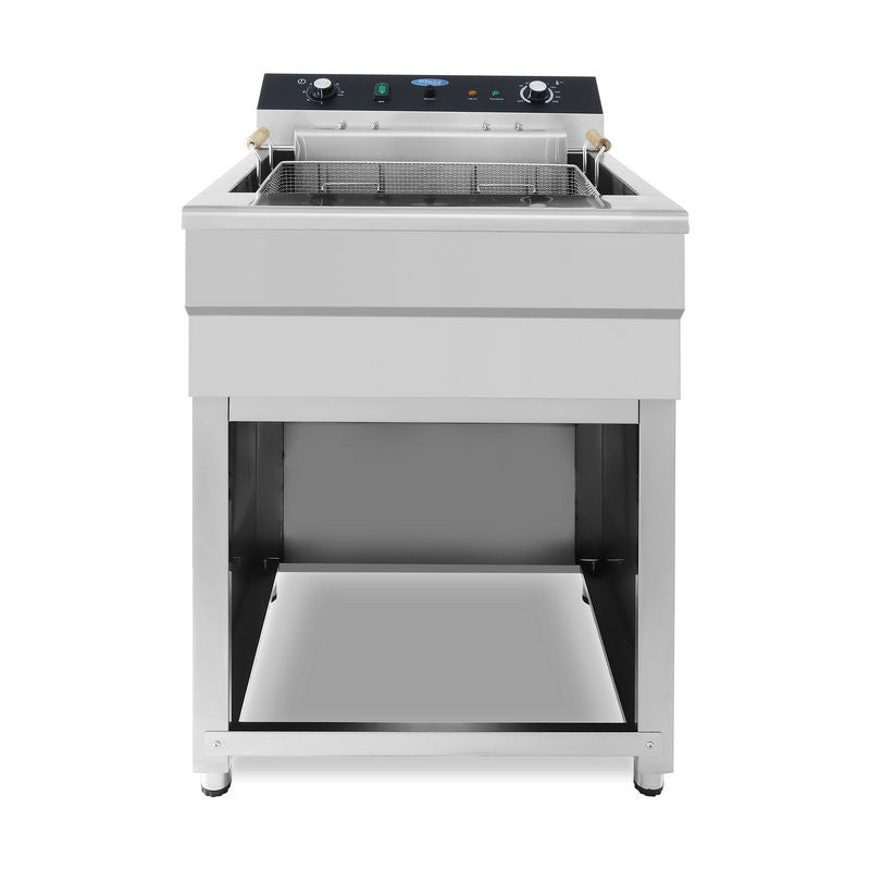 Friteuse professionnelle - 45L - 1 panier - avec robinet de vidange - 400V 7500 W Maxima - vue 2 - Friteuse sur meuble électrique pro CHR - Cuistéo