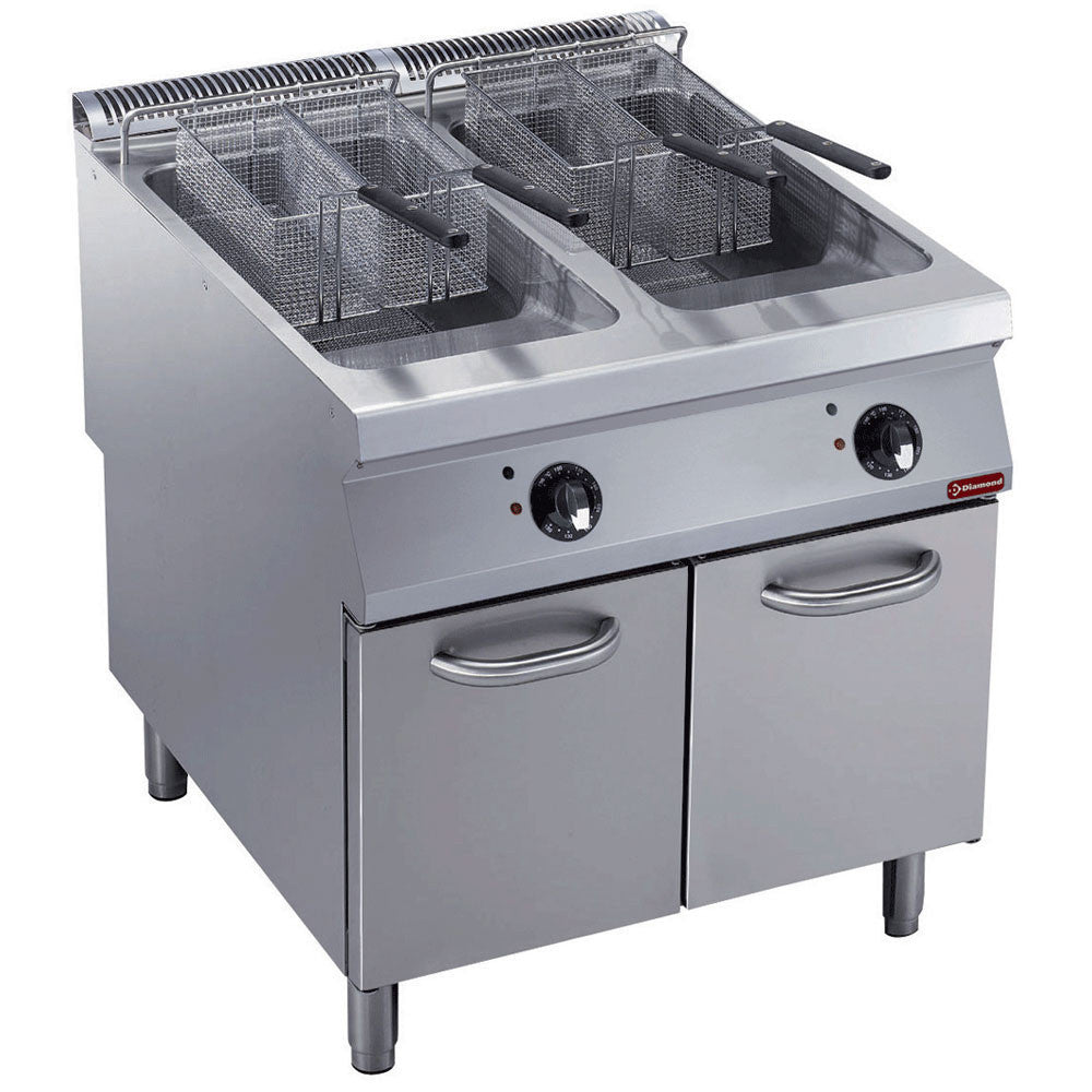 Friteuse électrique 2 cuves y 23 lt- meuble - Diamond