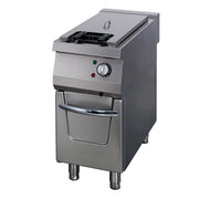 Friteuse 1 x 22L - Unité individuelle - 90cm de profondeur - avec robinet de vidange - Électrique 18000 W Maxima - Friteuse sur meuble électrique professionnel CHR - matériel cuisine pro - Cuistéo