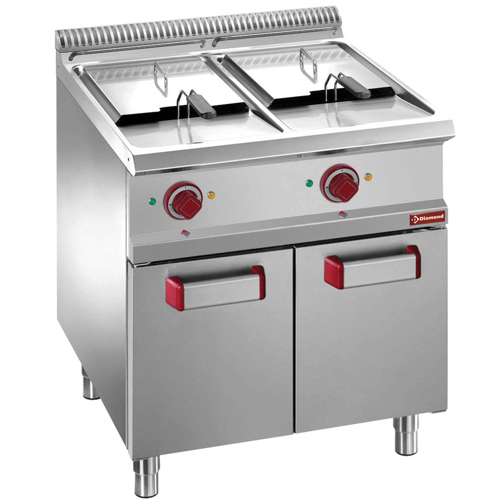 Friteuse électrique 2 cuves 13 litres - armoire - Diamond