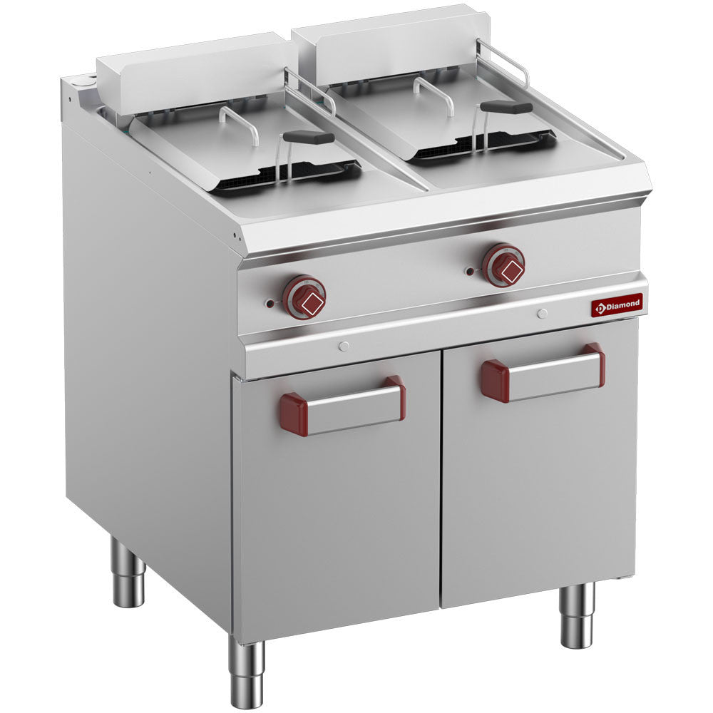 Friteuse électrique 2 x13 lt sur armoire - Diamond