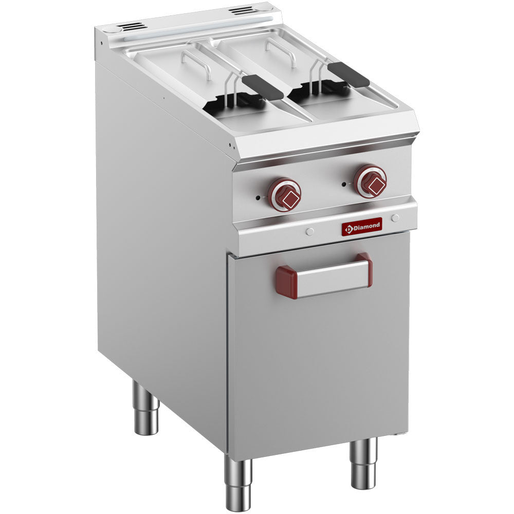 Friteuse électrique 2 x 7 lt sur armoire - Diamond