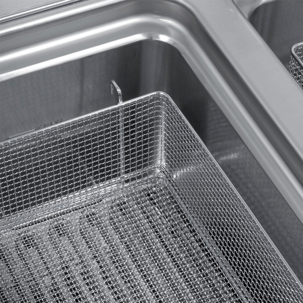 Friteuse électrique 2x 8 litres sur meuble - Diamond
