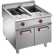 Friteuse électrique 2 x18 litres sur meuble - Diamond