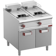 Friteuse électrique 2x18 litres sur meuble - Diamond