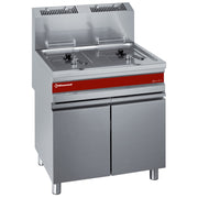 Friteuse gaz 2x 15 litres sur armoire - Diamond