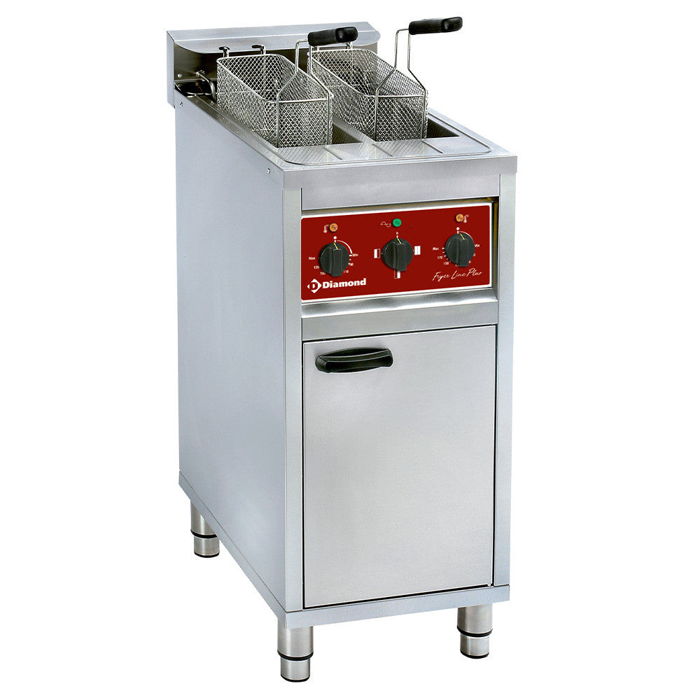 Friteuse électrique 2x 10 litres sur meuble - Diamond