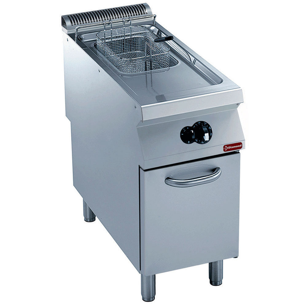 Friteuse gaz cuve y 15 litres sur meuble - Diamond