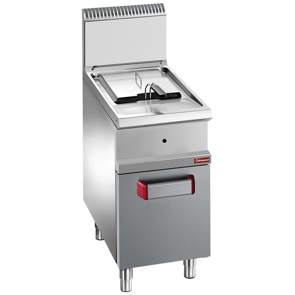 Friteuse gaz cuve 14 litres sur armoire - Diamond