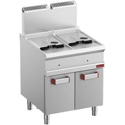 Friteuse gaz 2 x 14 litres sur armoire - Diamond