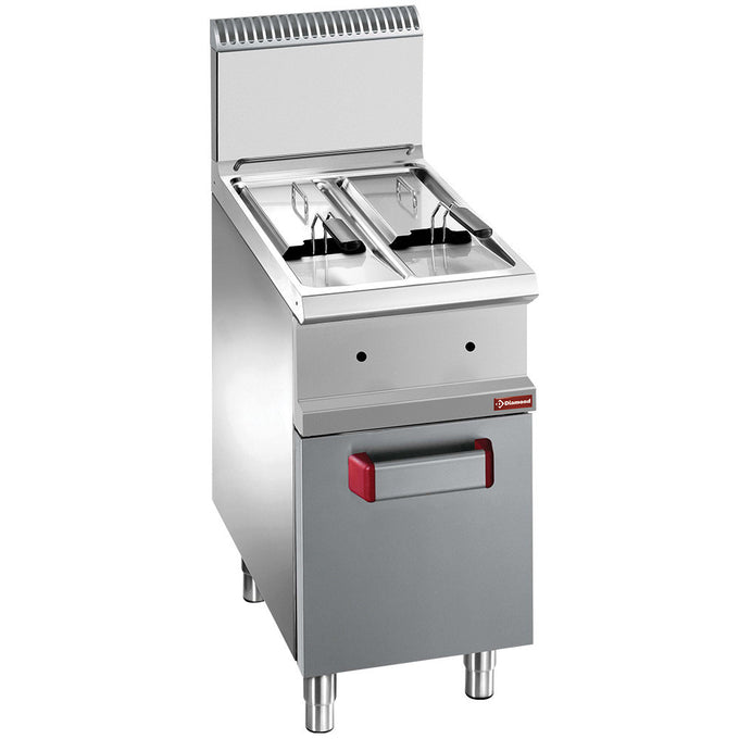 Friteuse gaz 2 x 7 litres sur armoire - Diamond