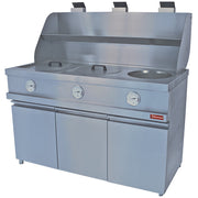 Friteuse gaz - 3 cuves rondes - mécanique - Diamond