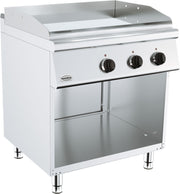 Plaques grill a électrique chrome largeur 800 mm 7.2 kW Combisteel - Plancha électrique professionnel CHR - matériel cuisine pro - Cuistéo
