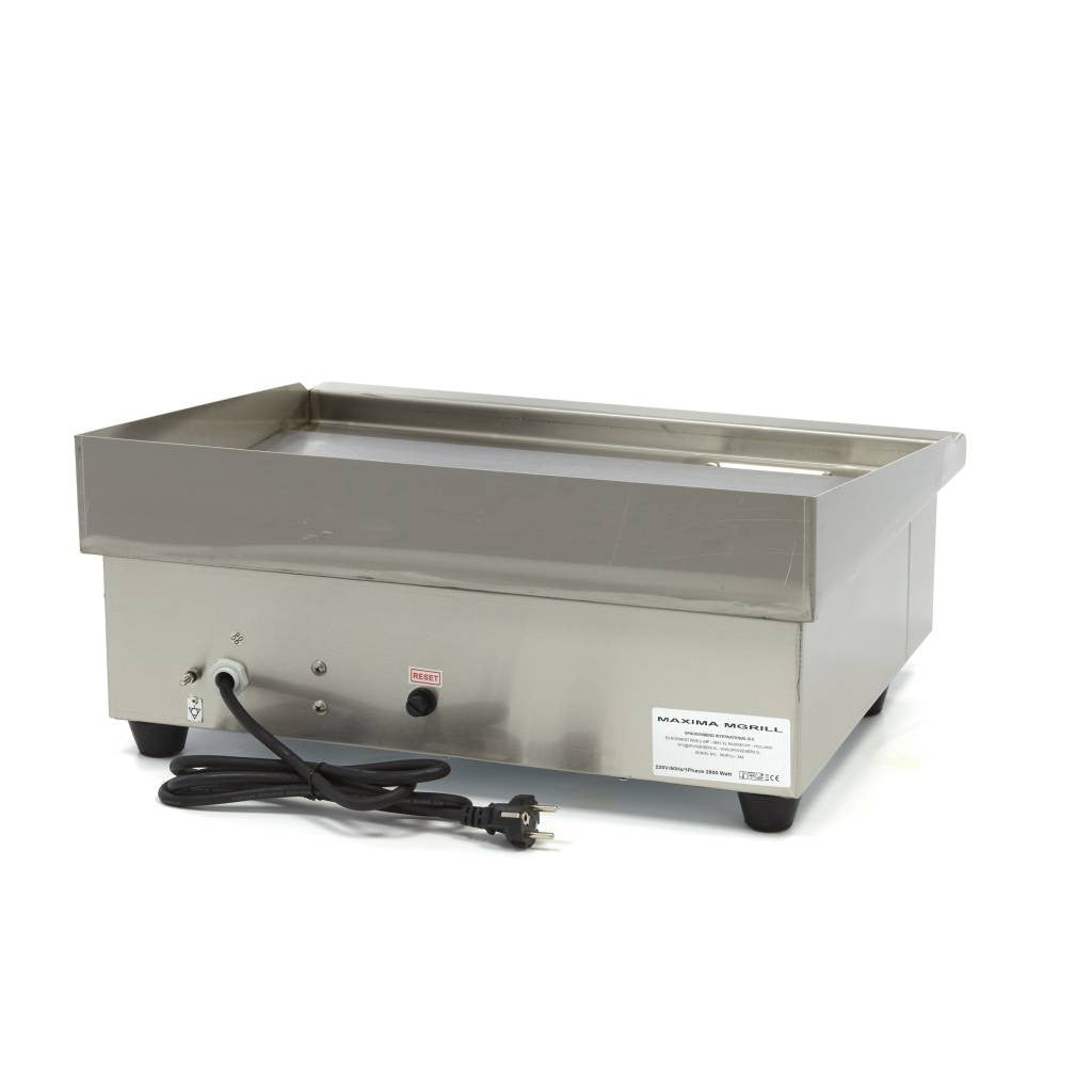 Plaque de Cuisson - Lisse - 55cm - incluant Bac de récupération 3000 W Maxima - vue 4 - Plancha électrique pro CHR - Cuistéo