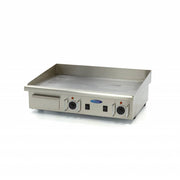 Plaque de cuisson lisse - 73 cm - avec bac d'égouttage - 400V 4400 W Maxima - Plancha électrique professionnel CHR - matériel cuisine pro - Cuistéo