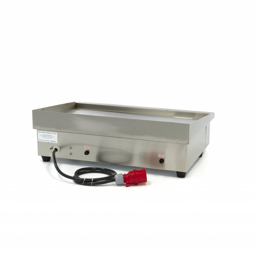 Plaque de cuisson lisse - 73 cm - avec bac d'égouttage - 400V 4400 W Maxima - vue 4 - Plancha électrique pro CHR - Cuistéo