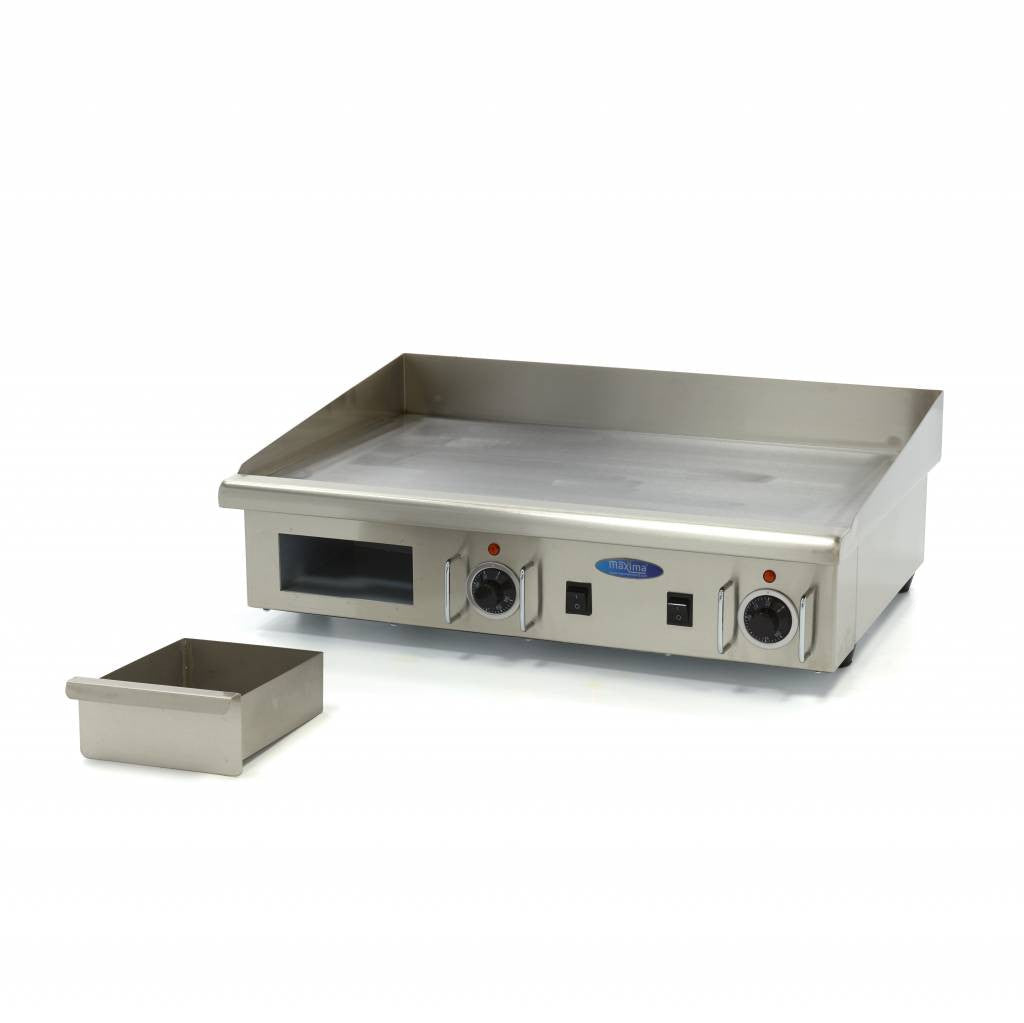 Plaque de cuisson lisse - 73 cm - avec bac d'égouttage - 400V 4400 W Maxima - vue 5 - Plancha électrique pro CHR - Cuistéo