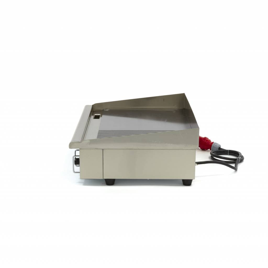Plaque de cuisson - Demi-rainurée - 73 cm - avec bac de récupération - 400V 4400 W Maxima - vue 4 - Plancha électrique pro CHR - Cuistéo