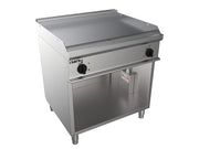 Plancha électrique double - Support ouvert - Plaque lisse - Température 100/+240°C Saro - Plancha électrique professionnel CHR - matériel cuisine pro - Cuistéo