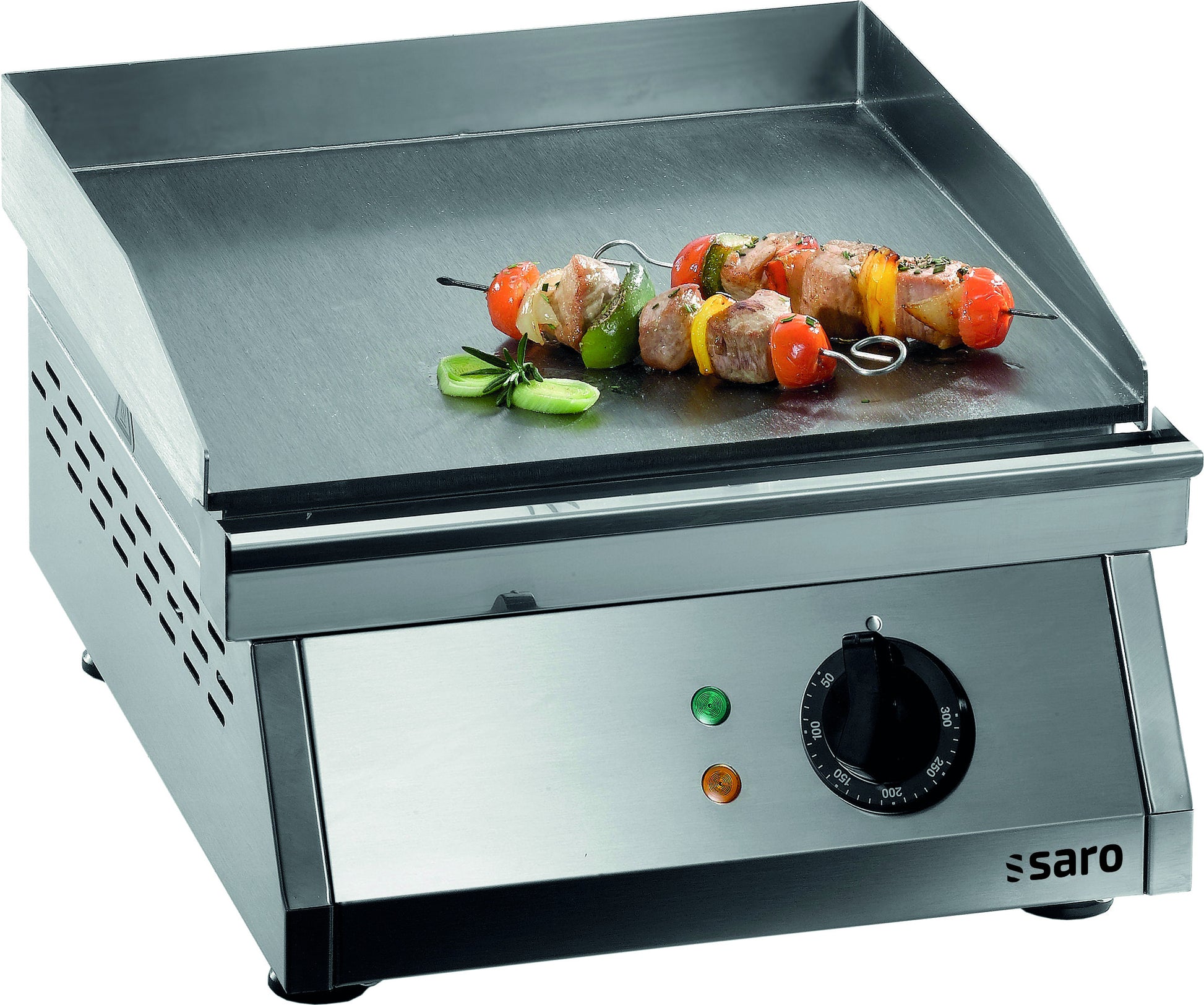 Plancha électrique FRY TOP 400 - Plaque lisse - Température 0/+300°C - 3 kW Saro - Plancha électrique professionnel CHR - matériel cuisine pro - Cuistéo
