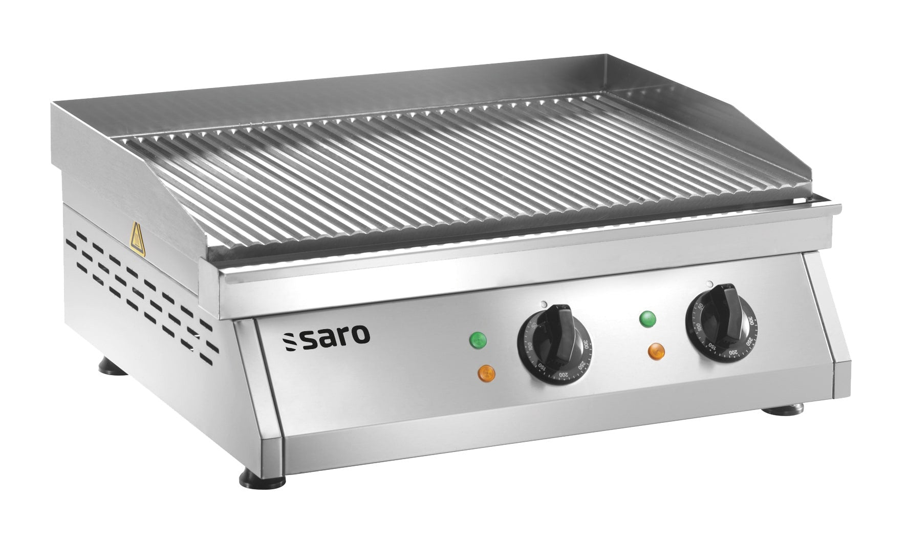 Plancha électrique FRY TOP GH 610 R - Plaque rainurée - Température 0/+300°C - 6 kW Saro - Plancha électrique professionnel CHR - matériel cuisine pro - Cuistéo