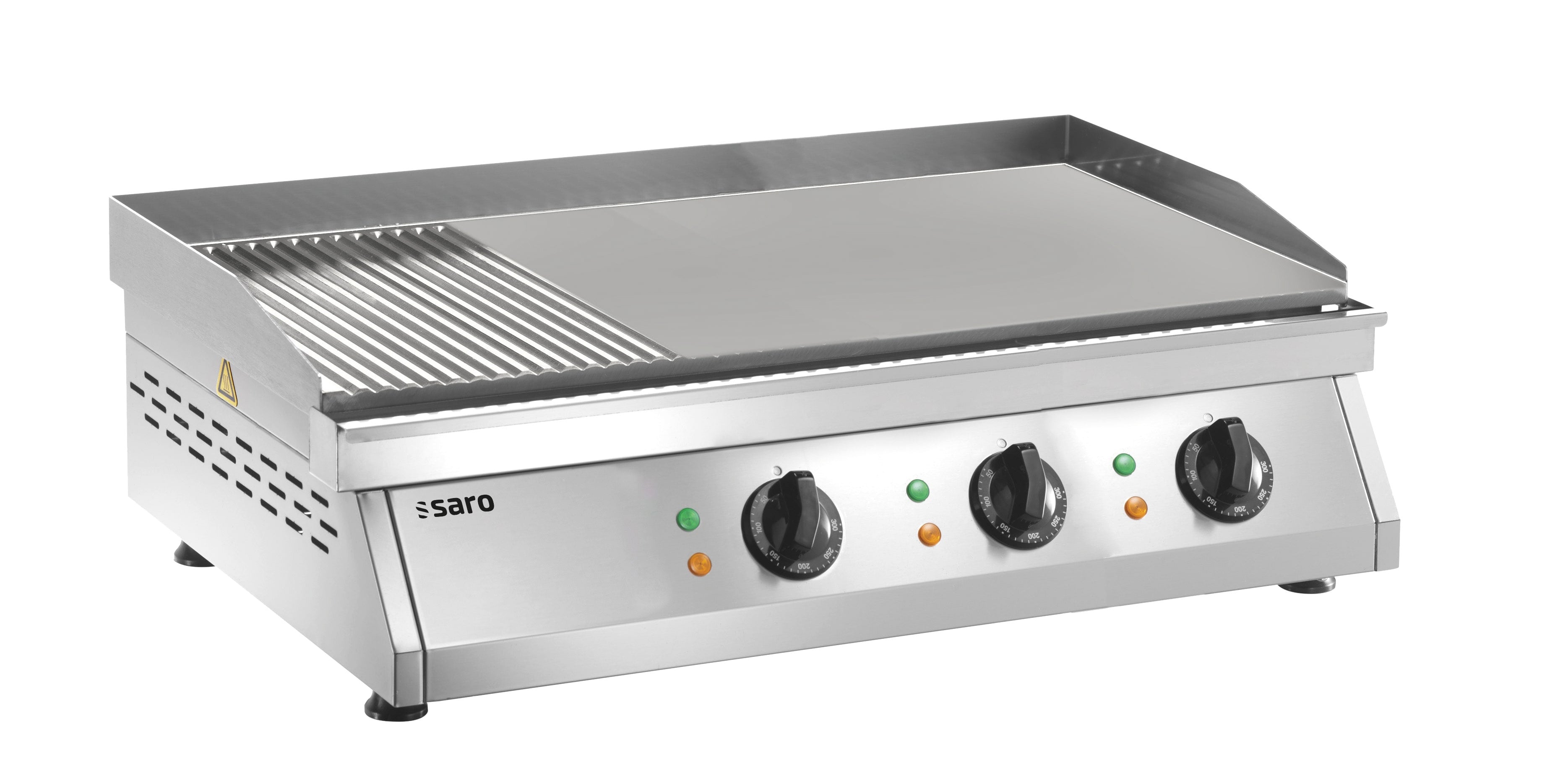 Plancha électrique FRY TOP GH 760 R - Plaque mixte - Température 0/+300°C - 9 kW Saro - Plancha électrique professionnel CHR - matériel cuisine pro - Cuistéo