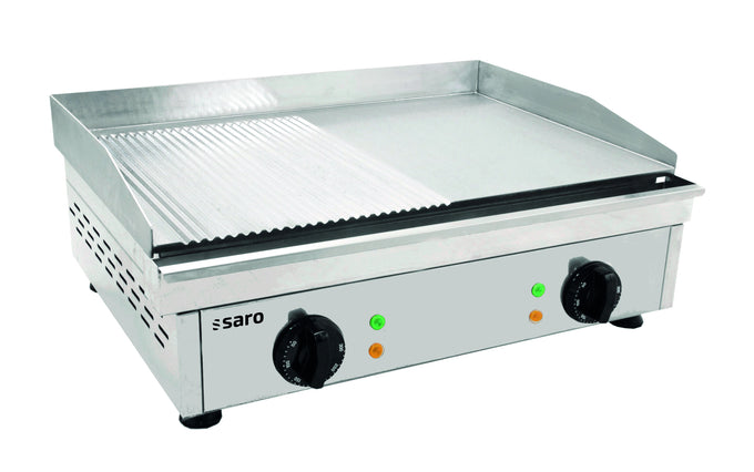 Plancha électrique FRY TOP GM 610 M - Plaque mixte - Température 0/+300°C - 3,5 kW Saro - Plancha électrique professionnel CHR - matériel cuisine pro - Cuistéo