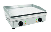Plancha électrique FRY TOP GM 610 R - Plaque rainurée - Température 0/+300°C - 3,5 kW Saro - Plancha électrique professionnel CHR - matériel cuisine pro - Cuistéo