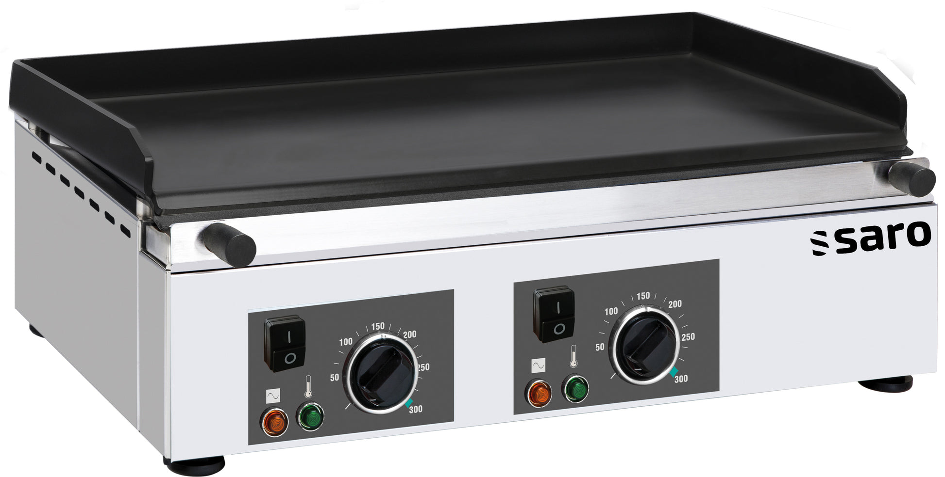 Plancha électrique GPK 600 - Plaque lisse céramique - Température +50/+300°C - 4,5 kW Saro - Plancha électrique professionnel CHR - matériel cuisine pro - Cuistéo