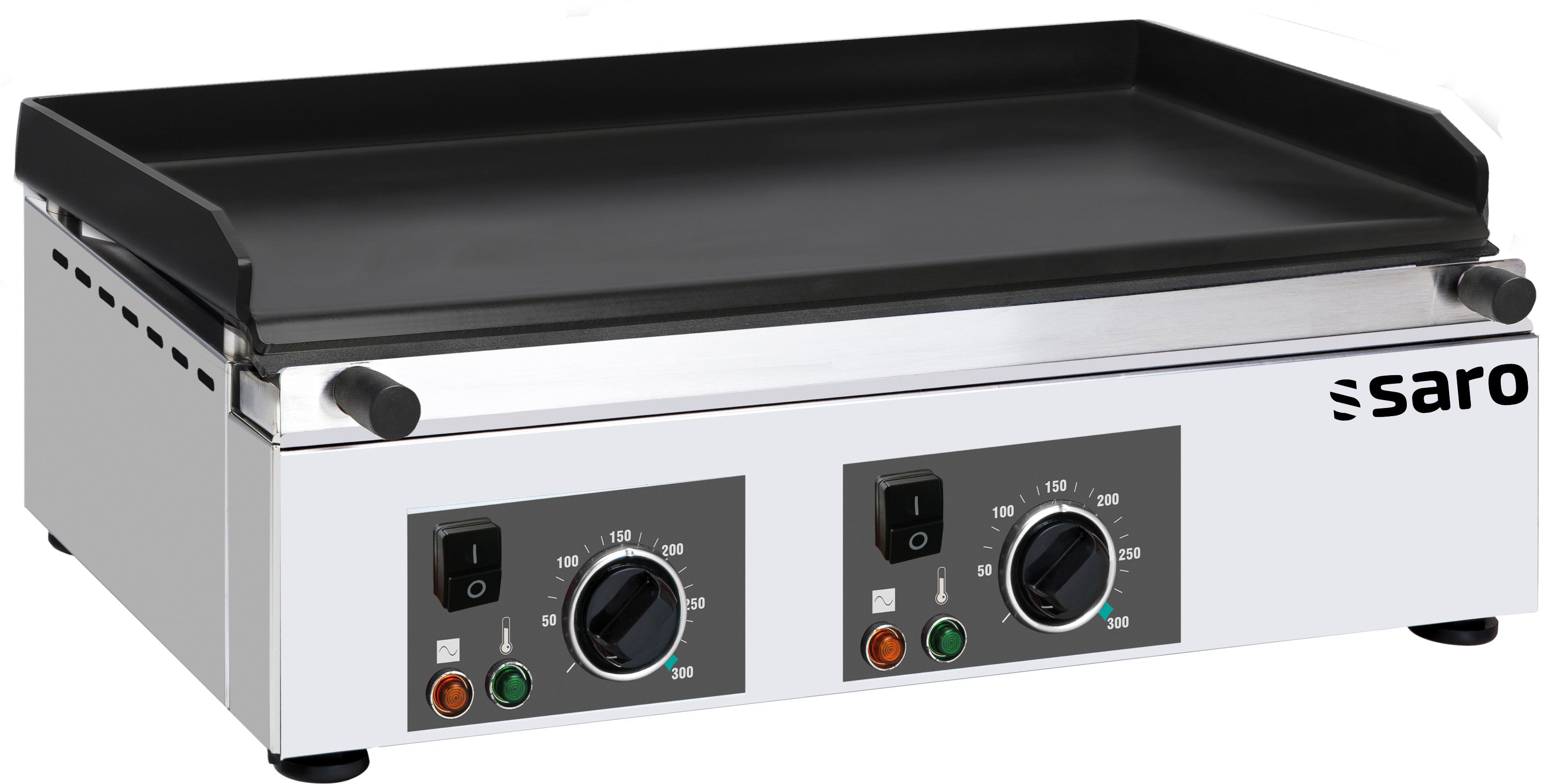 Plancha électrique GPK 600 - Plaque lisse céramique - Température +50/+300°C - 4,5 kW Saro - Plancha électrique professionnel CHR - matériel cuisine pro - Cuistéo