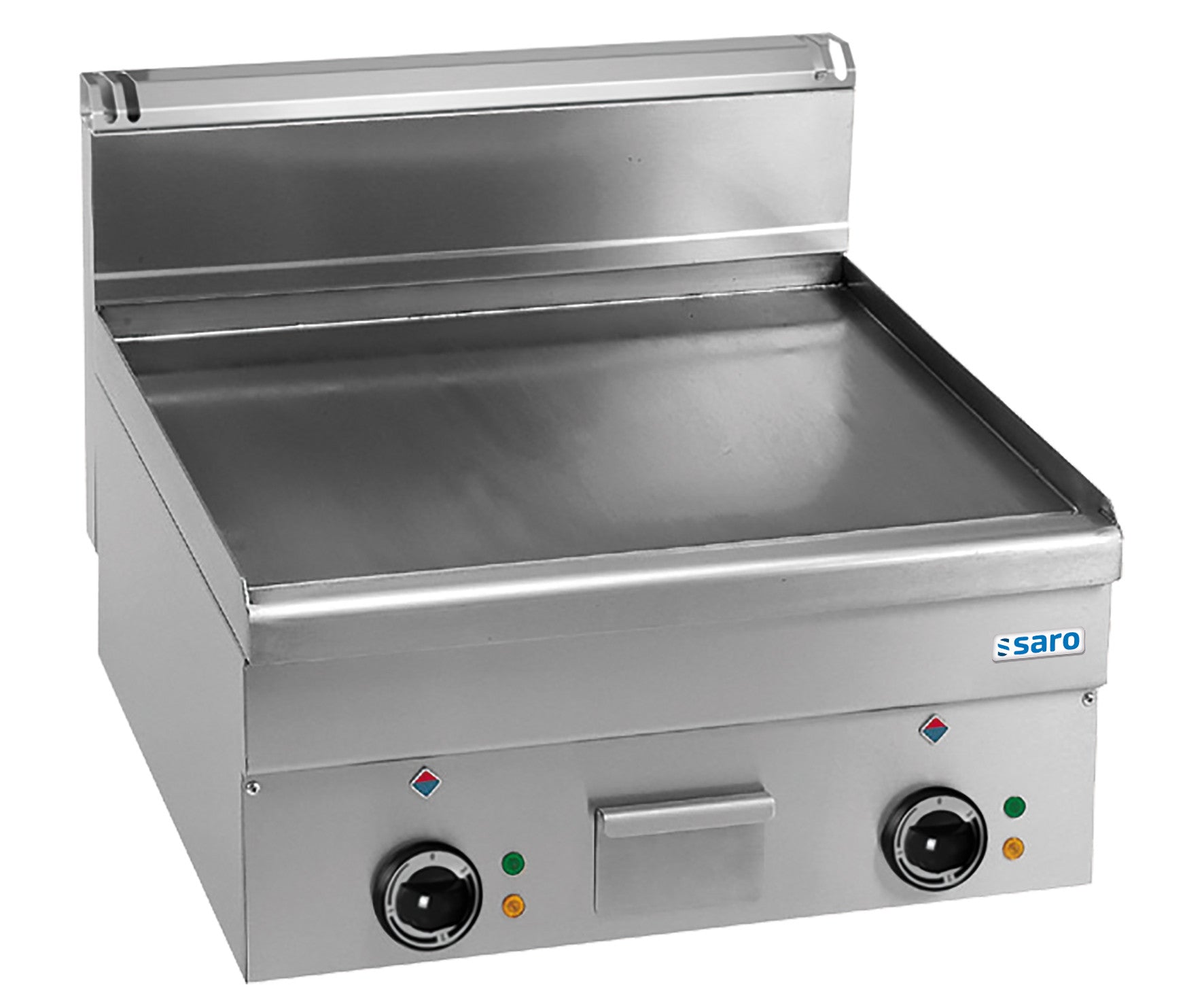 Plancha électrique - Plaque lisse - Température 50-300°C - 7,5 kW - Thermostat sécurité Saro - Plancha électrique professionnel CHR - matériel cuisine pro - Cuistéo