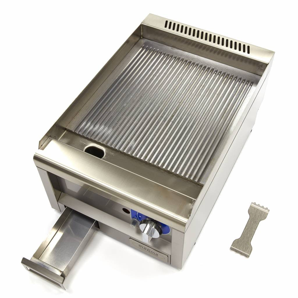 Plaque de cuisson professionnelle - Rainurée - Unité individuelle 1 L Maxima - vue 3 - Plancha électrique pro CHR - Cuistéo