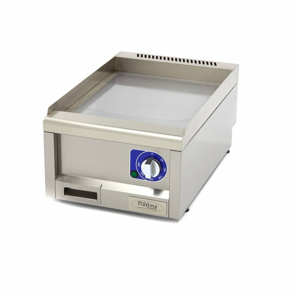 Plaque de cuisson professionnelle - Lisse - Unité individuelle 1 L 3000 W Maxima - Plancha électrique professionnel CHR - matériel cuisine pro - Cuistéo