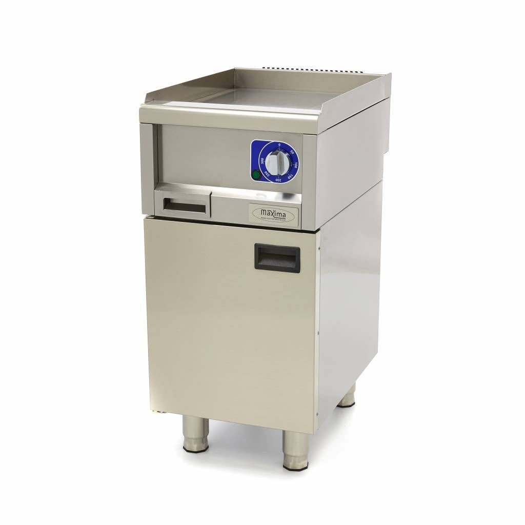 Plaque de cuisson professionnelle - Lisse - Unité individuelle 1 L 3000 W Maxima - vue 2 - Plancha électrique pro CHR - Cuistéo