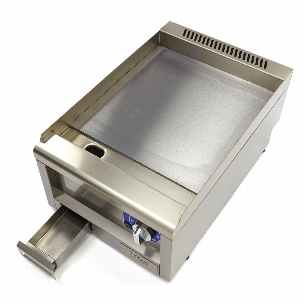 Plaque de cuisson professionnelle - Lisse - Unité individuelle 1 L 3000 W Maxima - vue 3 - Plancha électrique pro CHR - Cuistéo